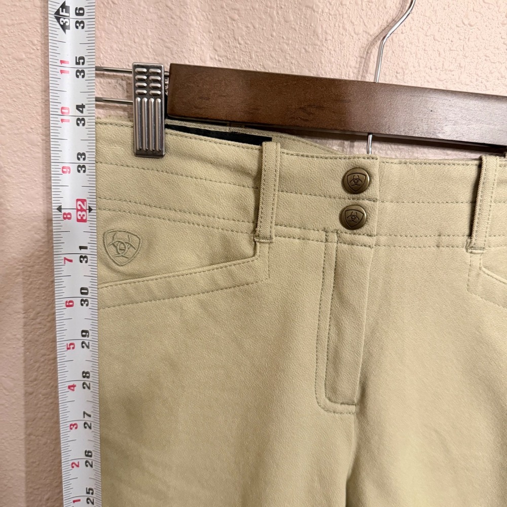 Ariat Kids Brittany Knee Patch Breeches Tan Equestrian Riding Pants Size 12 - Picture 8 of 8